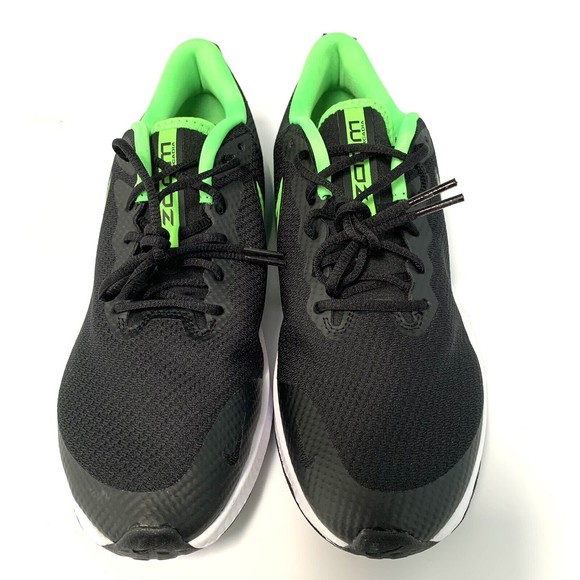 Nike Air Zoom Arcadia Low-Top Running Shoes Black/Green GS CK0715-020 Size 7Y - Picture 3 of 8